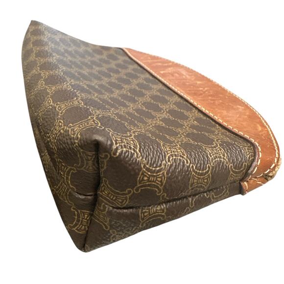Pre-Owned Celine Macadam Brown and Tan Cosmetic Bag - Picture 7 of 16